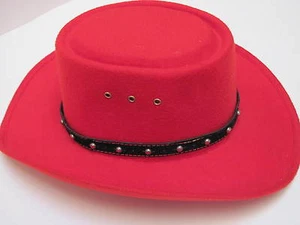 Kids Western Express, Inc. Red Cowboy Hat with Black Studded Band - Picture 1 of 6