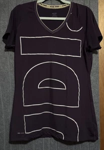 Nike Pro Dri-FIT Women's Purple JDI (Just Do It) Logo Training TShirt Size XL - Picture 1 of 5