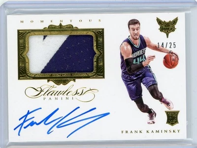 2015-16 Panini Flawless Momentous Rookie Patch Auto Gold #MM-FK Frank Kaminsky - Image 1 of 2