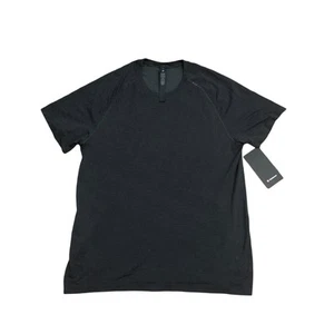 Camisa Lululemon Para Hombre Extra Grande XL Negra Metal Ventilación Tecnología Rendimiento Elástica - Imagen 1 de 8