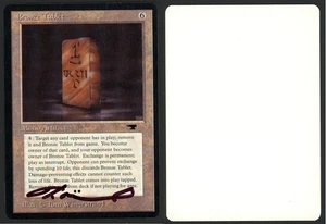 ***Bronze Tablet Artist Proof Signed* MTG Antiquities Tom Wanerstrand Kid Icarus - Picture 1 of 1