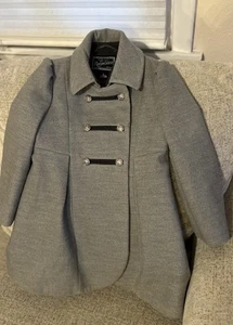 Rothschild Size 5 Grey Dress Coat With Sweet Detailing - Picture 1 of 6