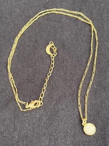 Halskette Luna Norte goldfarben kleine irisierende funkelnde Steine - Bild 1 von 6