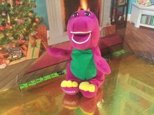 VINTAGE 1992 BARNEY PLUSH TELEVISION CHARACTER 11” PLUSH - Picture 1 of 12