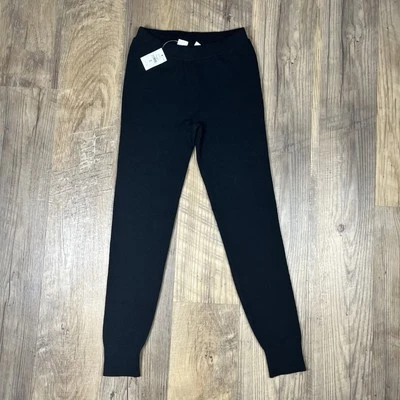 NWT New GAP Girls Size M Medium 8 Solid Black Sweater Full Length Thick Leggings - Image 1 of 4