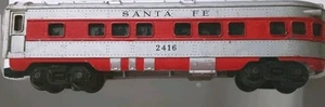 LIONEL #2416 SANTA FE OBERSERVATION CAR - Picture 1 of 4
