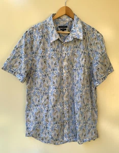 Sportscraft Man Floral Print Button Up Shirt Size 2XL Regular Fit Short Sleeve - Picture 1 of 8