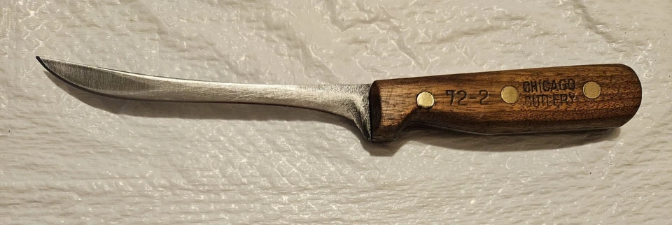 Cuchillo deshuesador Chicago Cutlery 72-2 restaurado acero al carbono #3 Foto 1 de 4