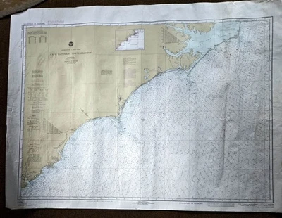 Carta náutica de Cape Hatteras a Charleston 1978 Foto 1 de 4