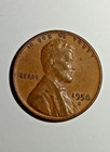 1956 D WHEAT CENT COIN, YOU WILL RECEIVE  COIN AS SEEN .