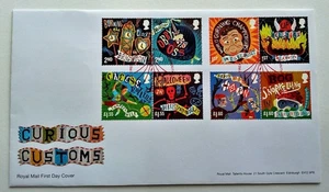 2019 Curious Customs First Day Cover With Insert - see photo - Picture 1 of 1