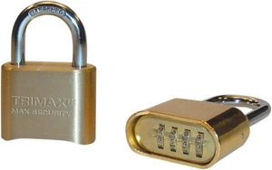 Lucchetto antifurto a combinazione Trimax bici moto ottone - Imagen 1 de 1