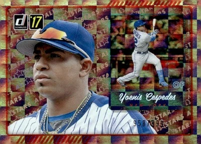 2017 Donruss #AS-12 Yoenis Cespedes /999 - Image 1 of 2