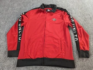Ecko Unltd Track Jacket Mens Large Red Full Zip Long Sleeve - Picture 1 of 12