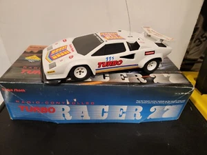 Vintage Radio Shack RC Turbo Racer 27 Lamborghini 27MHz OVP keine Steuerung - Bild 1 von 17