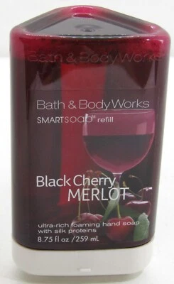 Jabón de manos de recarga inteligente Merlot cereza negra Bath & Body Works RARO 8,75 OZ Foto 1 de 4