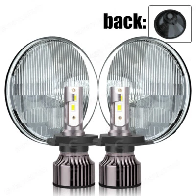 Luz de Cabeza Vidrio Carcasa Lámpara Clásica Conversión Cromo 7" Redondo PAR Foto 1 de 4