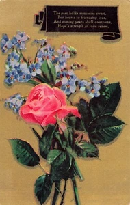 The Past Holds Memories Sweet Hope's Strength of Love Renew-Vintage Postcard E11 - Picture 1 of 3