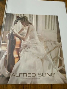 2005 Alfred Sung Wedding Dresses Bride Playing Cello ad - Picture 1 of 1