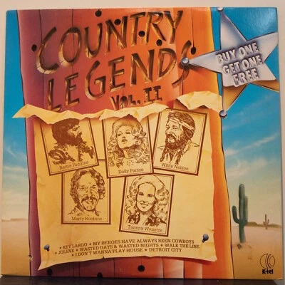 COUNTRY LEGENDS VOL II- VARIOUS - Vinyl LP - K-tel - 1982-VG FREE POSTAGE (1585) - Image 1 of 4