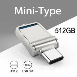 512GB USB 3.0 Typ C OTG Flash Drive Speicherstick Stift USB Stick PC Telefon Cam - Bild 1 von 8