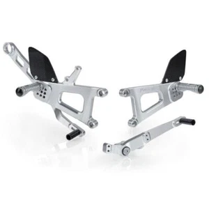 Pedane arretrate regolabili Paraxite silver Yamaha YZF R1 2015-2019 - Imagen 1 de 5
