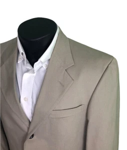 Abrigo deportivo informal Nautica algodón beige caqui caqui para hombre 40R afilado!¡! - Imagen 1 de 10