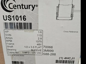 Century AC Motor US1016NB - Picture 1 of 2