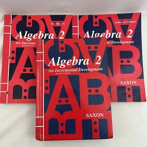 Saxon Algebra 2 Textbook, Solutions Manual, Test Masters 2nd Edition - Imagen 1 de 8