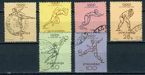 #523f YUGOSLAVIA 1952. COMPLETE SET Mi 698/703 HELSINKI OLYMPICS PERFECT USED - Picture 1 of 1