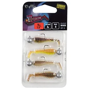 Fox Rage Micro Spikey 4cm Loaded UV Mixed Colour Pack X4 Gummifisch Set - Bild 1 von 1