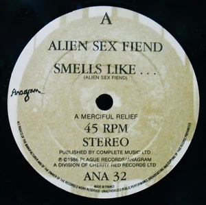 ALIEN SEX FIEND~Smells Like...~Goth Rock French Import 45 ✦ PLAGUE #ANA 32 - Bild 1 von 2