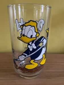 Vintage 80's Walt Disney Donald Duck-Mickey Mouse Club Gardening Drinking Glass - Picture 1 of 3