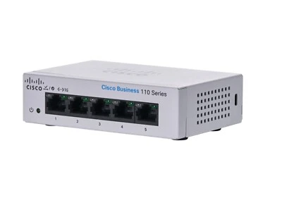 Cisco Business CBS110-5T-D Unmanaged Switch | 5 Port GE | Desktop | Ext PS - Image 1 of 4