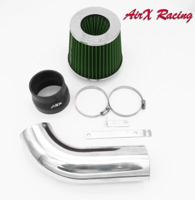 AirX Racing Black-Green For 98-03 Mercedes Benz CLK320 3.2L V6 Air Intake Kit - Image 1 of 3