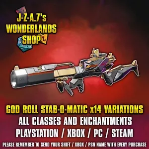 PS/XBOX/PC Tiny Tinas Wonderlands ASCESED STAB-O-MATIC FACE-PUNCHER SHOTGUN DIO - Foto 1 di 30