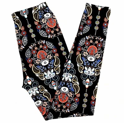 Buttery SOFT Oriental Koi Paisley Floral Leggings Altos y Curvilíneos XL Paisleys TC Foto 1 de 3