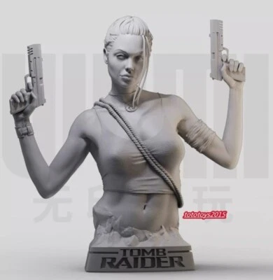 1/16 Angelina Version Laura Bust Uncoated Miniature Model Scene Props Toys - Image 1 of 3