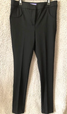 Женские черные узкие брюки леггинсы Vivienne Tam размер Small с искусственными карманами - Изображение 1 из 4