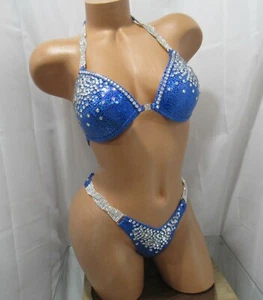 NPC competition FIGURE  posing suit ROYAL BLUE  hologram - Picture 1 of 2