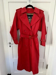 Retail $2,590 | Burberry's Burberry Long Heritage Trench Women Sz 4 Petite Red - Picture 1 of 9