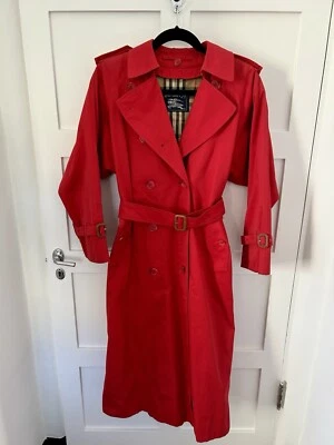 Retail $2,590 | Burberry's Burberry Long Heritage Trench  Women Sz 4 Petite Red - Image 1 of 4