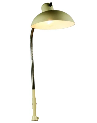 SIS Tisch Klemm Leuchte Arbeits Lampe Schwanenhals Tischklemme Bauhaus 50erJahre - Bild 1 von 4