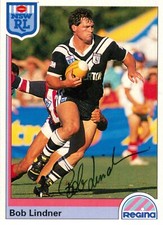 ✺Signed✺ 1992 WESTS MAGPIES NRL Card BOB LINDNER Tigers