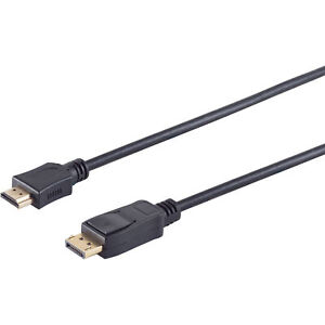 1m DisplayPort DP auf HDMI 1.2 Kabel Adapter 4K 2160p 30Hz vergoldete Kontakte