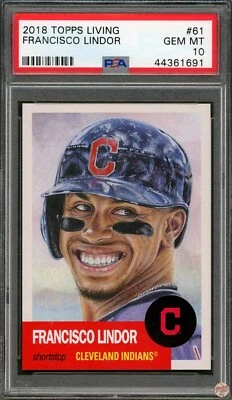 2018 TOPPS LIVING FRANCISCO LINDOR #61 PSA 10 (691) - Image 1 of 3