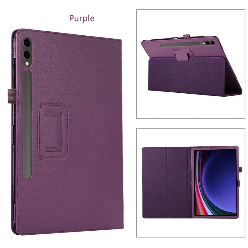 Leather Case For Samsung Galaxy Tab S9 S9+ 2023 Tablet Flip Stand Cover Folio - Image 1 of 4