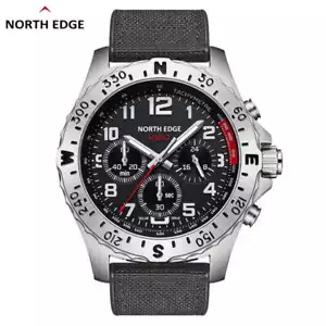 NORTH EDGE 2025 MACH 2 Relojes Hombre Energía Solar 316 Acero Inoxidable Caja Cuarzo - Imagen 1 de 6