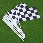  50 Pcs Checkered Black White Flags Cake Picks Sports Car Racing