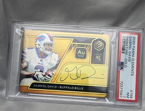 2020 Panini Gold Standard Gabriel Davis Rookie Auto /79- ONLY 1 of 79 PSA GRADED - Picture 1 of 6